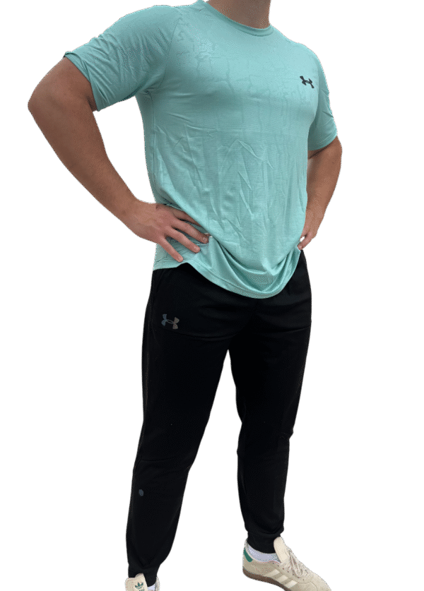 underarmor ensemble t shirt + jogging (shadow blue fluo)
