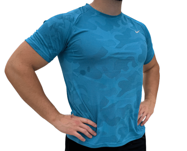 nike t shirt blue camo fit