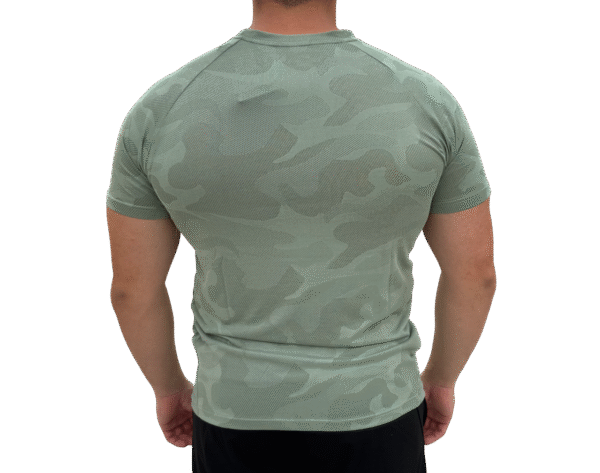 nike t shirt green camo fit